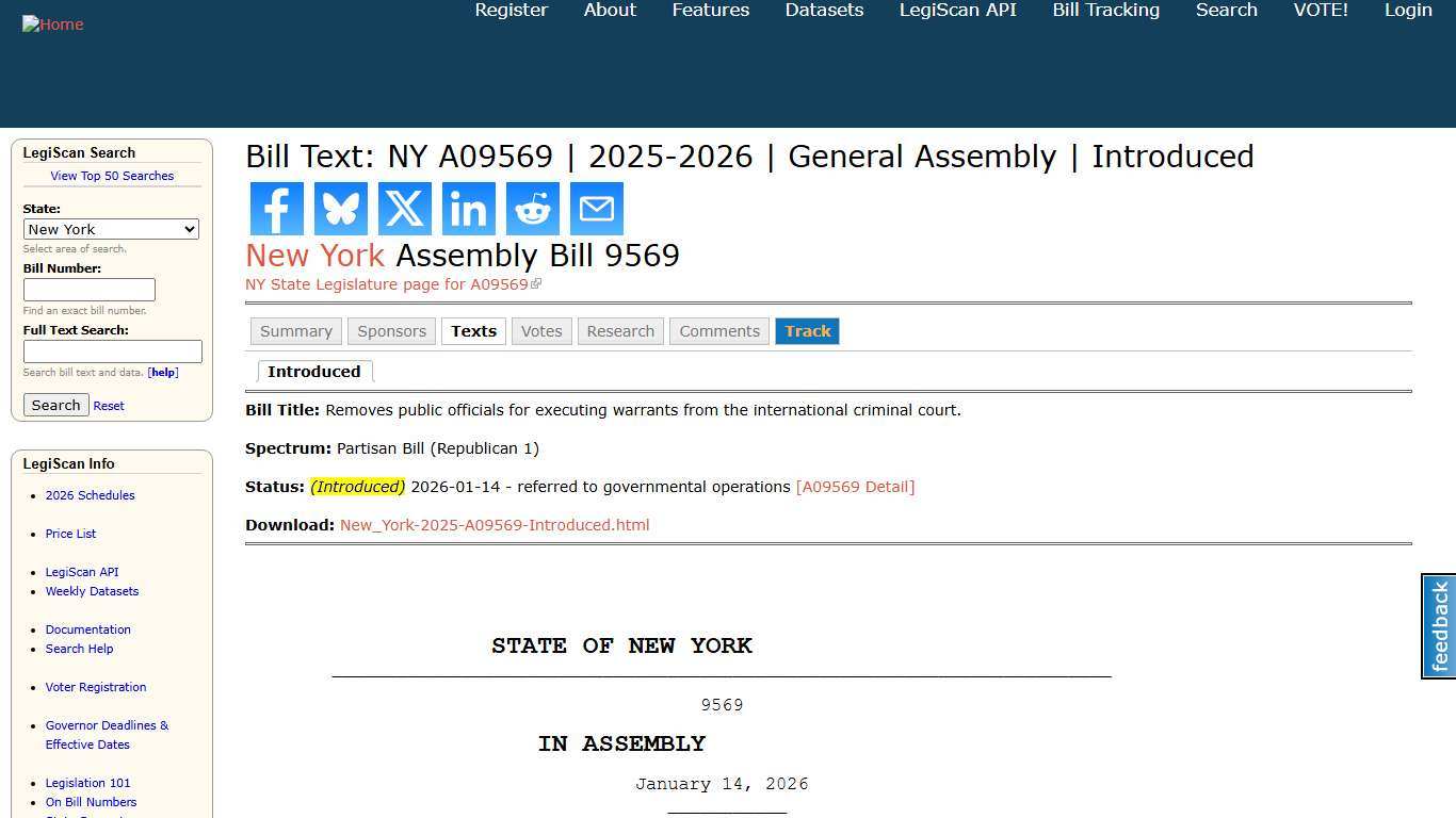 Bill Text: NY A09569 | 2025-2026 | General Assembly | Introduced | LegiScan